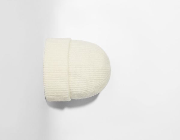 Ciapky Bershka Rebrovaný Knit Damske Krém | pbgF8lVAZOX