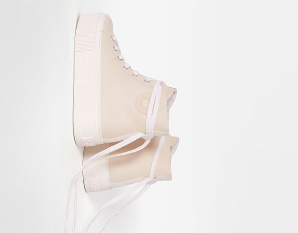 Tenisky Bershka Platforme High-top Damske Hnede | 5jA3hidZG55