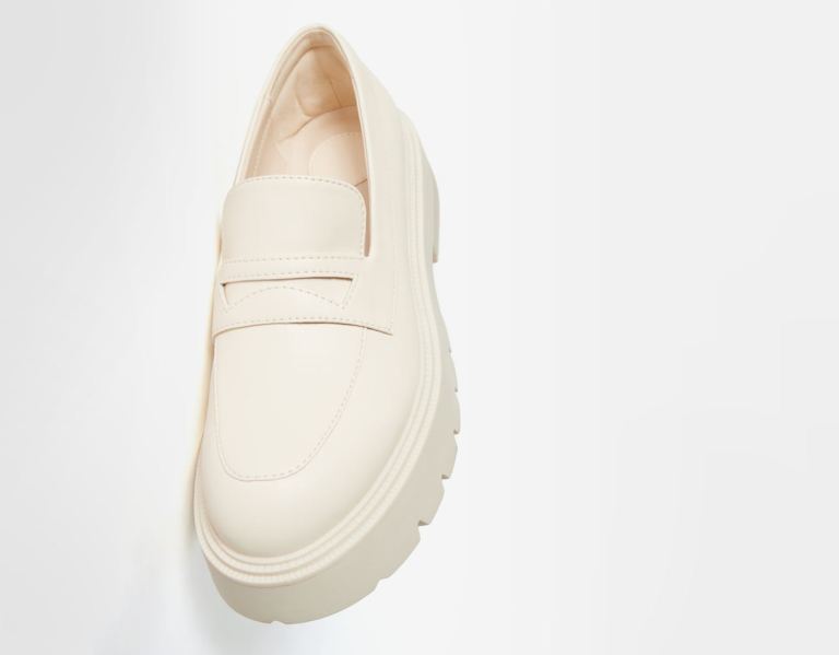 Balerinky Bershka Loafers With Tracking Soles Damske Hnede | 9laEN9mRQYZ