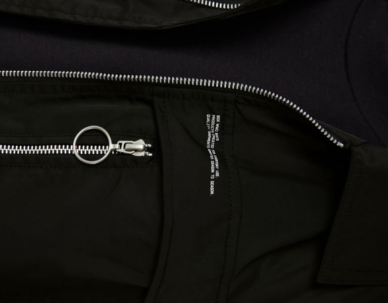 Bundy Bershka Bomber With Zippers Panske Čierne | nEPhNjUZLOg