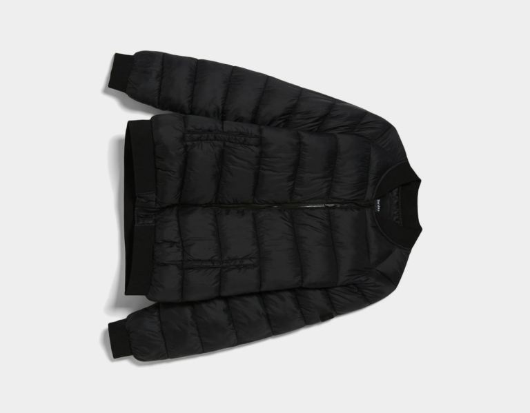 Bundy Bershka Lahke Puffer Bomber Panske Čierne | rx8rOAdEBnQ