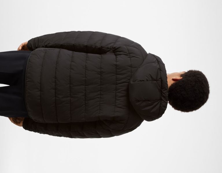 Bundy Bershka Lahke Puffer Panske Čierne | 5CBaWtZkXlt