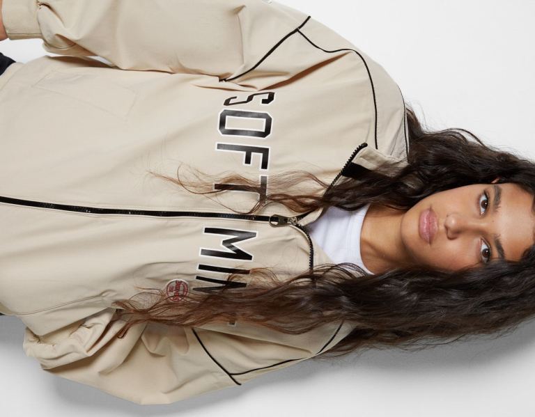 Bundy Bershka Oversize Printed Bomber Damske Biele | w3qLzvZDAaV