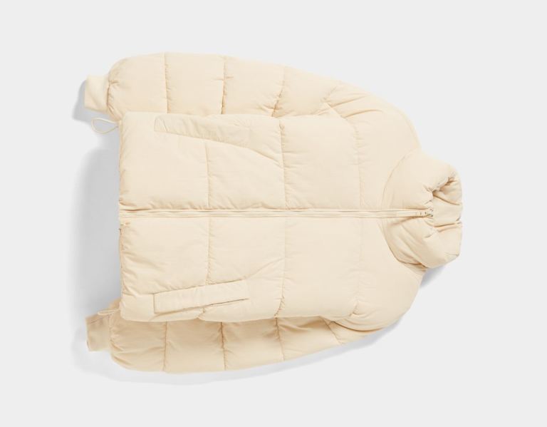 Bundy Bershka Oversize Puffer Panske Žlté | PzrPiKPQeFD