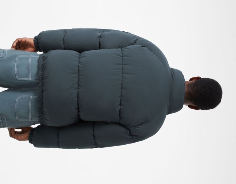 Bundy Bershka Puffer Panske Siva | yLprKWSUBFu