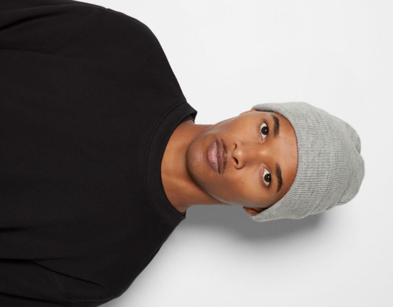 Caps Bershka Basic Beanie Panske Siva | R4v4gAN2TaF