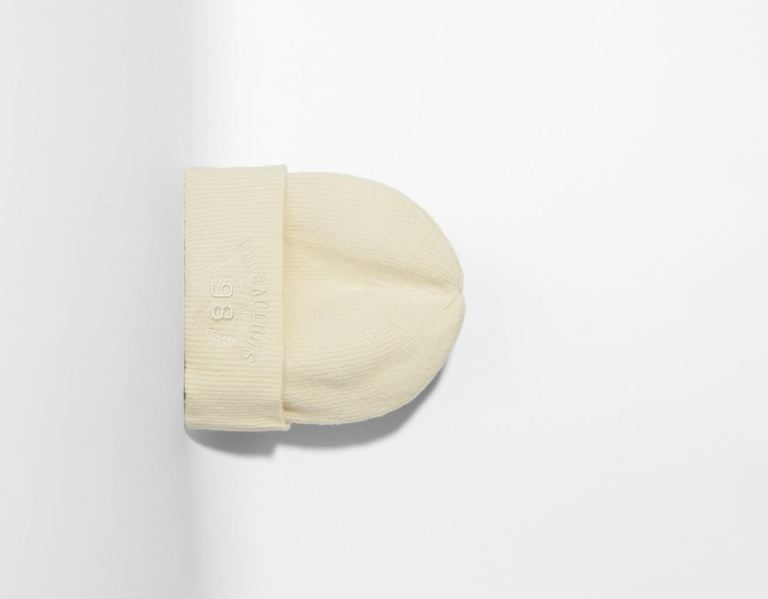 Caps Bershka Embroidered Varsity Beanie Panske Hnede | mygqlNUmX15