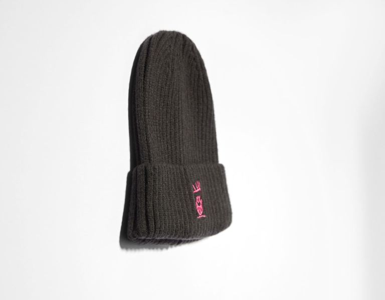 Caps Bershka Funny Embroidered Beanie Panske Čierne | C5TnTMm6A6B