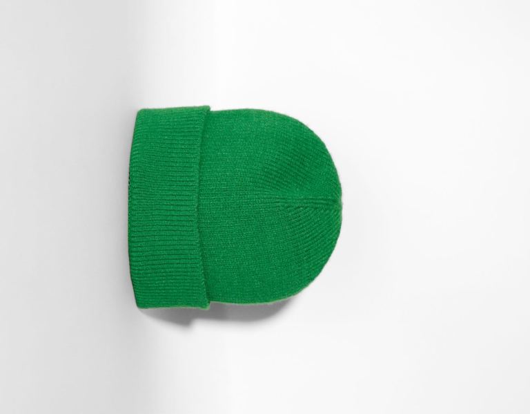 Caps Bershka Kratke Beanie Panske Zelene | fXGx64aJxKT