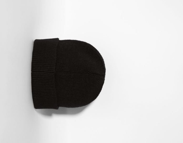 Caps Bershka Kratke Beanie Panske Čierne | sl3tsEWdWqr