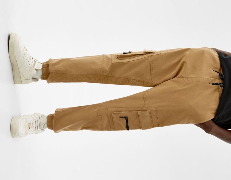 Cargo Bershka Joggers Panske Hnede | UvXVDc2Vdqj