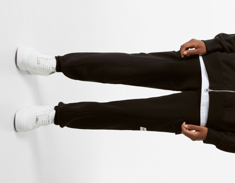 Cargo Bershka Plush Joggers Panske Čierne | CRkRVevAjBK