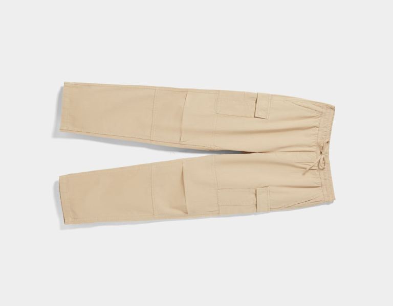 Cargo Bershka Regular-fit Sweatpants-style Pants Panske Hnede | R5SdrwokOXl