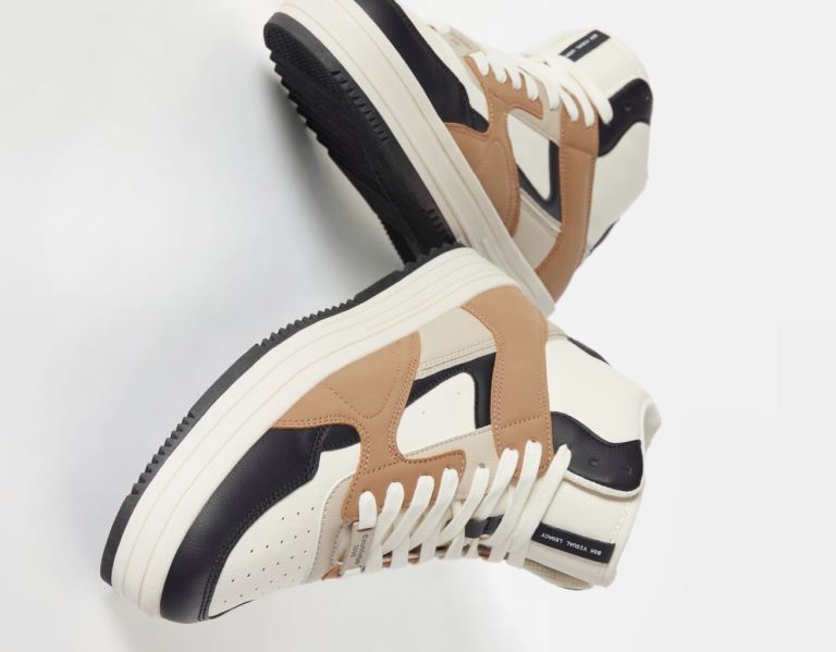 Clenkove Cizmy Bershka High-top Panske Hnede | x75W5BjcXyq