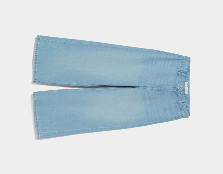 Džínsy Bershka Denim Culottes Damske Svetlo Modre | nkGtp7uZu6u