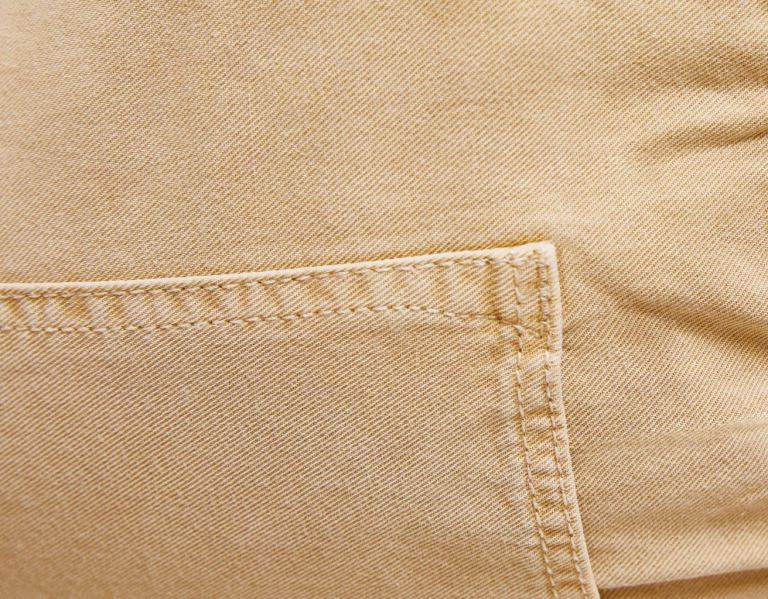 Džínsy Bershka Twill Cargo With Gathered Pásom Damske Béžové | Ix0ahz43GKJ