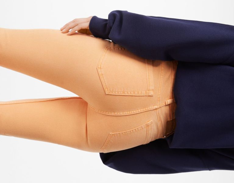 Džínsy Bershka Twill Kick Flare Damske Oranžové | mBxLJwgLiuW