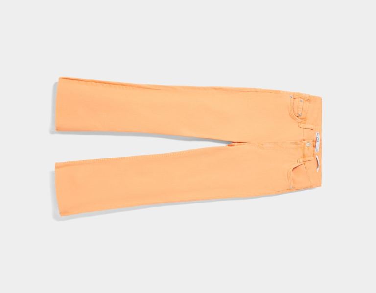 Džínsy Bershka Twill Kick Flare Damske Oranžové | mBxLJwgLiuW