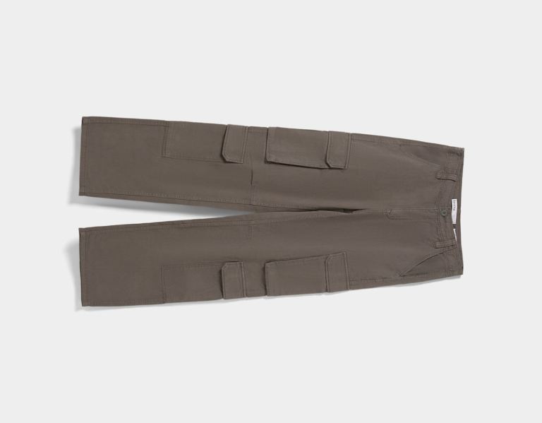 Džínsy Bershka Twill Multi-pocket Cargo Damske Siva | jwms5HhV14j