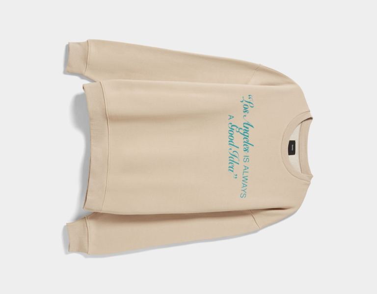 Mikiny Bershka Crewneck Printed Panske Hnede | iKh20pnvGa4