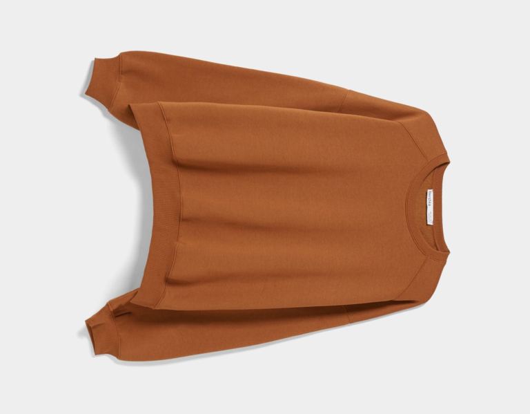 Mikiny Bershka Oversize Crew Neck Damske Tmavo Oranžové | QhFTrsijQju