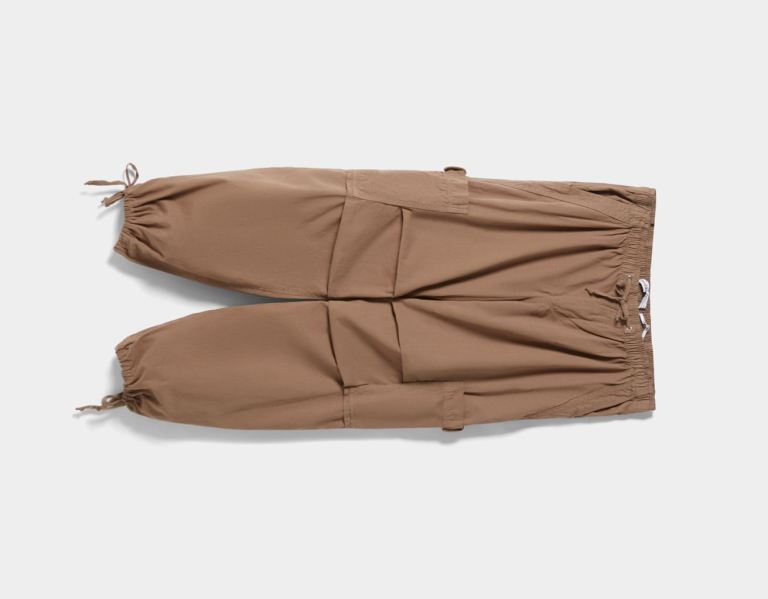 Nohavice Bershka Cargo Parachute Damske Hnede | UzByuetYmMI