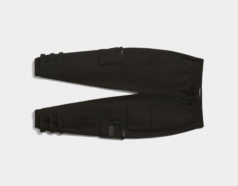 Nohavice Bershka Multipocket Joggers Panske Čierne | QzkDw7CYRnQ