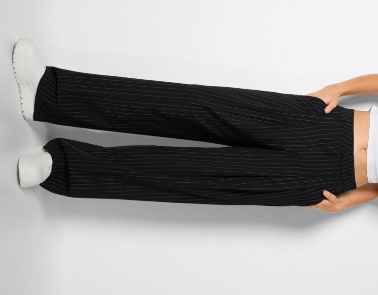 Obleky Bershka Pinstripe Blazer And Pants Set Damske Čierne | z5Qp6fVWRGH