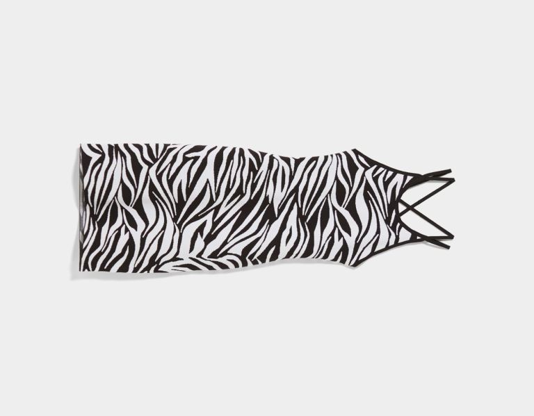 Pleteniny Bershka Zebra Print Saty Damske Čierne | Gr8NcWXaqwF