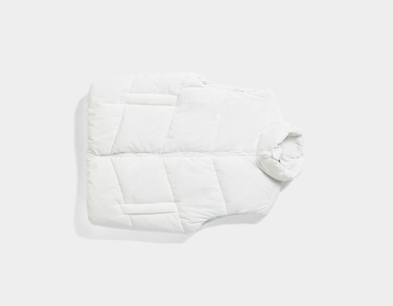 Páperové Bundy Bershka Puffer Gilet Panske Biele | pJvH3SuHz6u