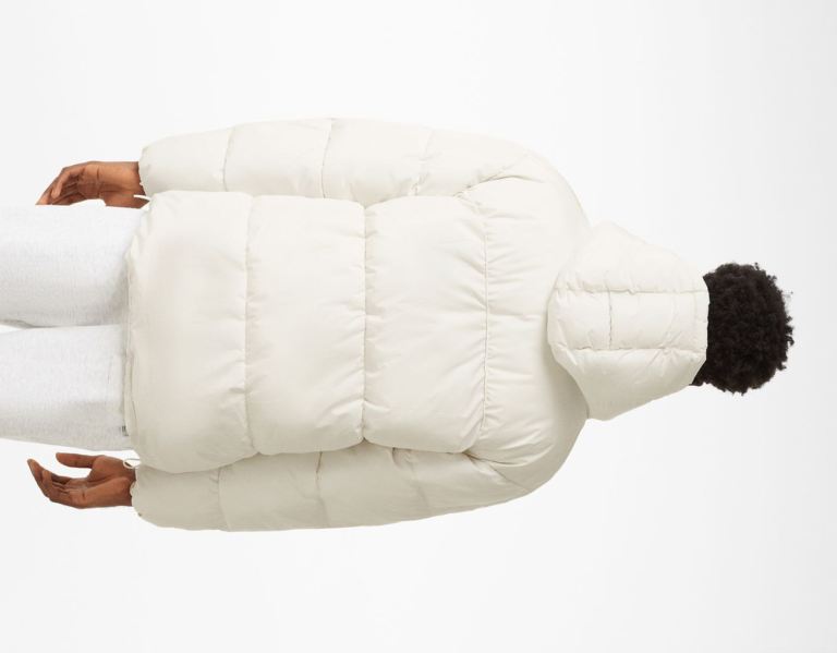 Páperové Bundy Bershka Puffer With Hood Panske Biele | 4O0gfilnQYZ