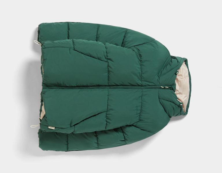 Páperové Bundy Bershka Puffer With Hood Panske Zelene | GHkxschyprI