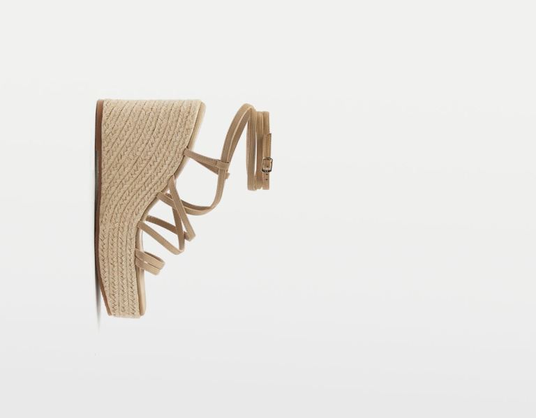 Sandale na Platforme Bershka High-heel Damske Hnedožltý | ru1X62h7t0Z