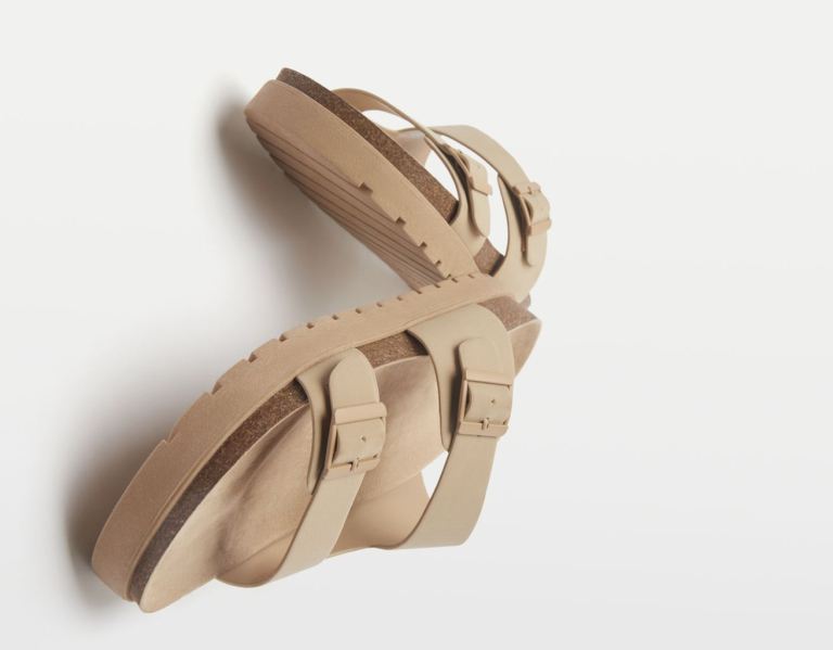 Sandále Bershka With Straps And Buckles Panske Hnede | tAkTtxvrUSB