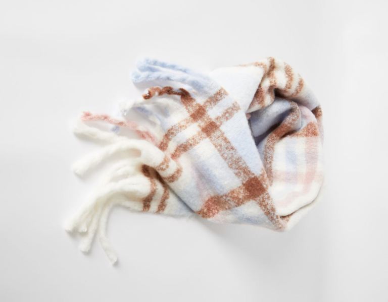 Satky Bershka Plaid Damske Modre | HSJZwqSZIXe