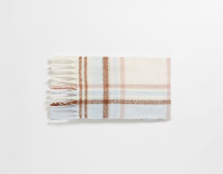 Satky Bershka Plaid Damske Modre | HSJZwqSZIXe