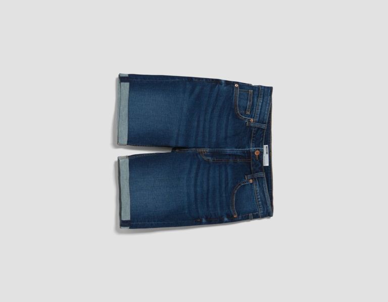 Sortky Bershka Denim Bermuda Panske Modre | zUC8MYp3LFP