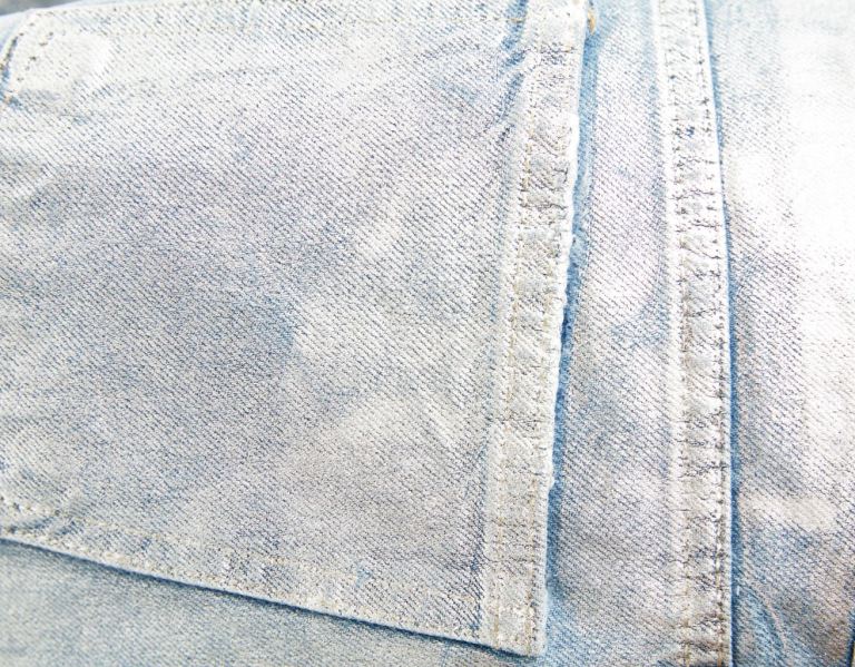 Sortky Bershka Metallic Denim Damske Svetlo Modre | T5JiRGp2VZA