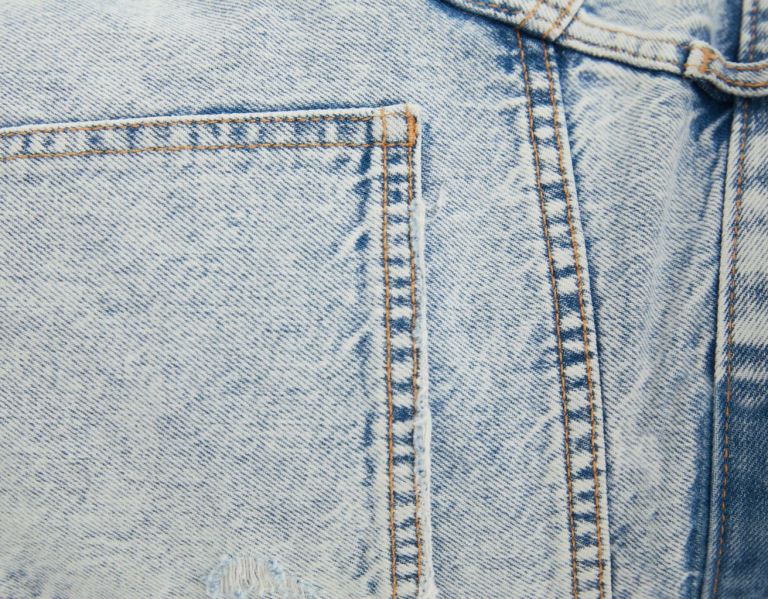 Sortky Bershka Vintage Denim With Pocket Detail Damske Svetlo Modre | zZvGYESqZE3