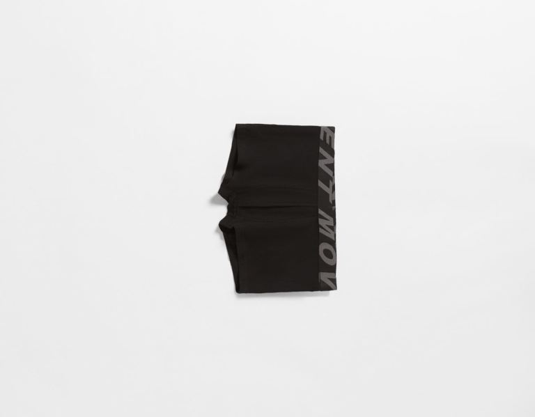 Spodne Pradlo Bershka 3-pack Of Briefs With Lettering Panske Čierne | hvfYnkmrOUu