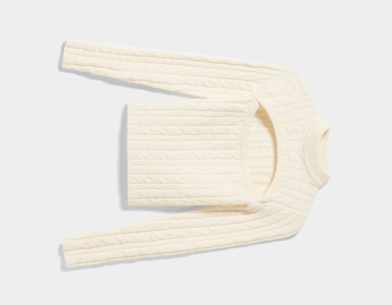 Svetre Bershka Cable-knit Cut Out Svetrove Saty Damske Krém | a2gvsAO1L3o