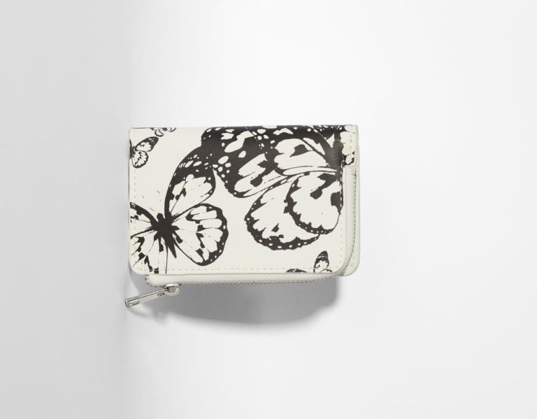 Tasky Bershka Butterfly Print Wallet Damske Biele | qg5nMZbg3ch