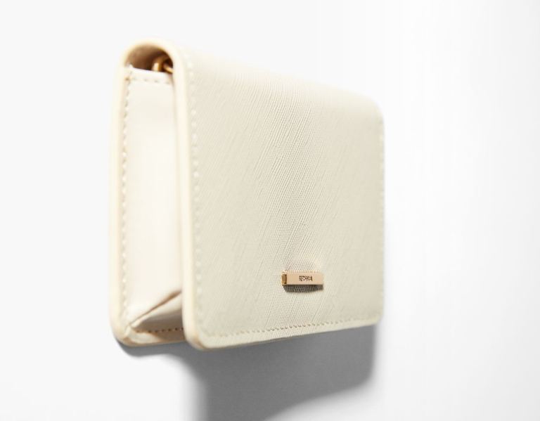 Tasky Bershka Plain Wallet Damske Krém | eXr0v73XDYJ