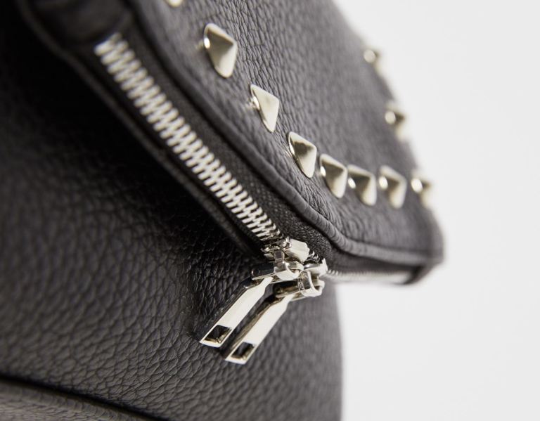 Tasky Bershka Studded Crossbody Damske Čierne | KEiPqAjI3cO