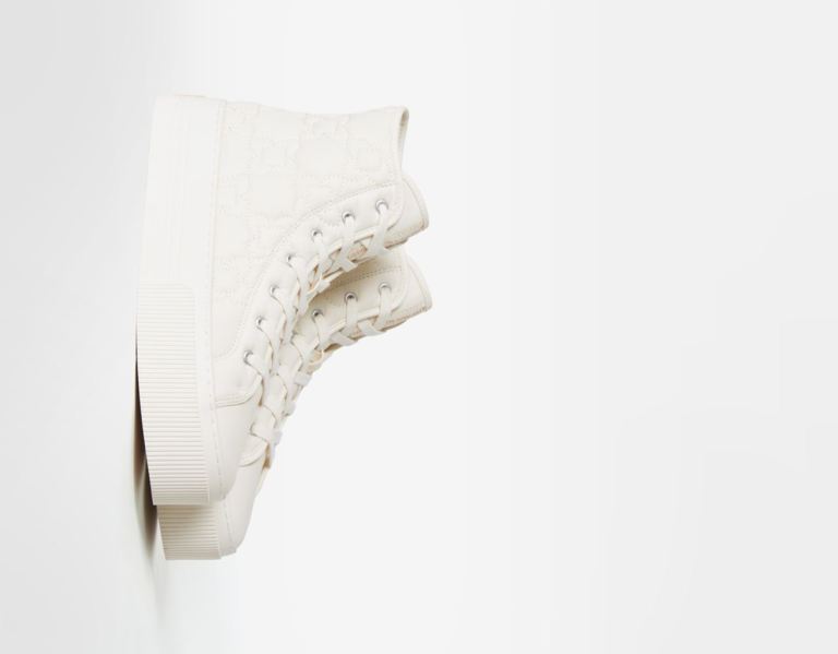 Tenisky Bershka Prešívané Platforme High-top Damske Viacfarebný | dDCCxR97mUx