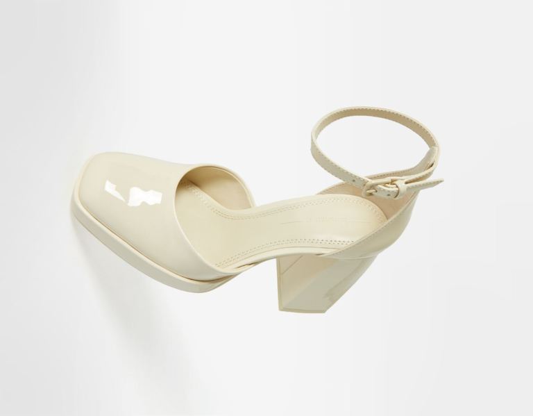 Topanky Na Platforme Bershka High-heel Damske Hnede | YMfVAOpOTMz