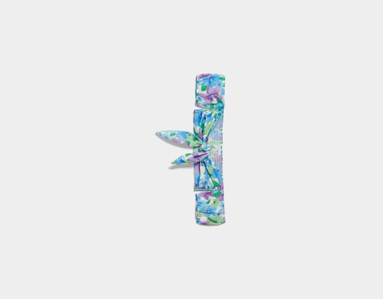 Topy Bershka Floral Print Tied Damske Modre | UHJwYJi6m9o