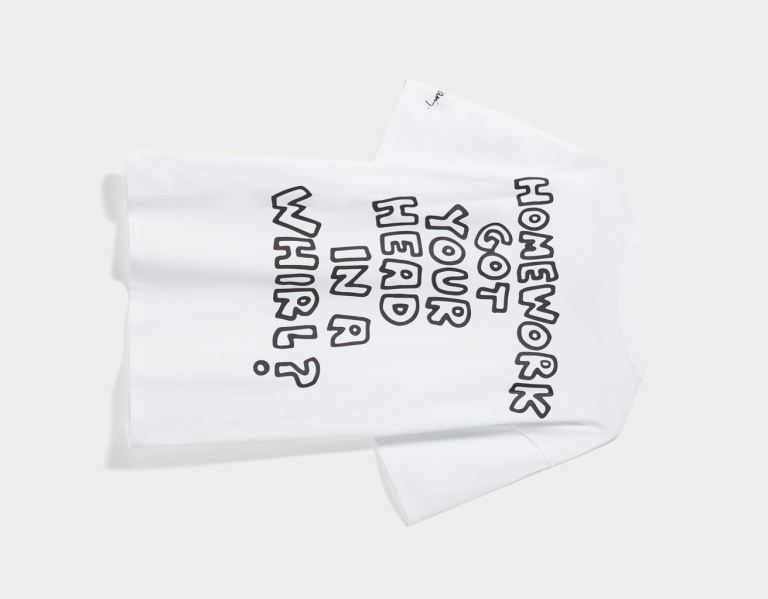 Tricko Bershka Kratke Sleeve Oversize Keith Haring Panske Krém | dulOuOsxRlp