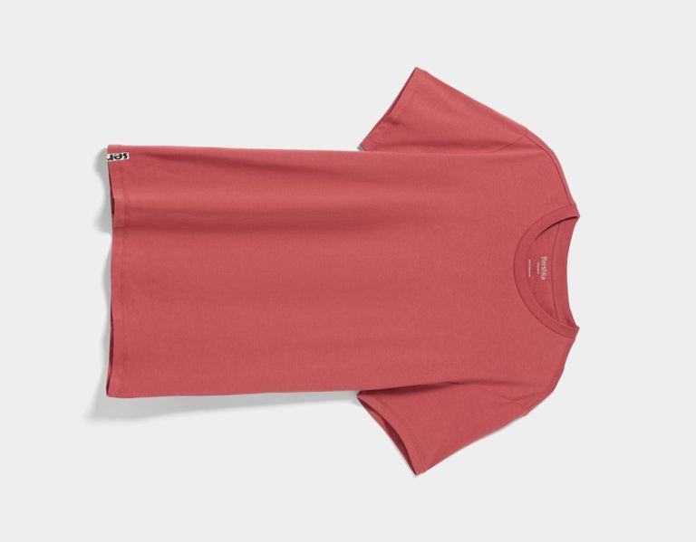 Tricko Bershka Regular-fit Kratke Sleeve Panske Tmavo Červené | UMPWBHsnICh