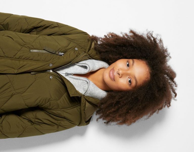 Vrchné Odevy Bershka Long Puffer Coat Damske Hnedožltý | 8TOBLE2azIq